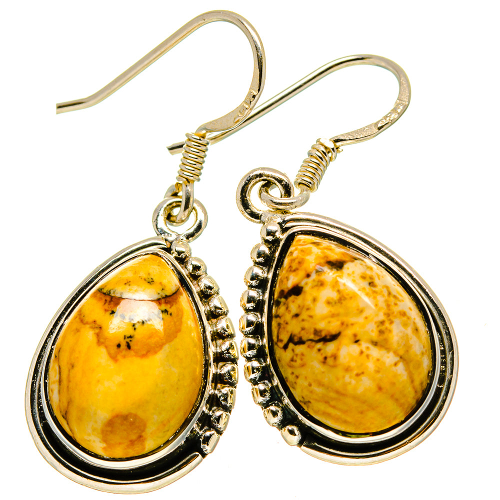 Picture Jasper Earrings handcrafted by Anasilvercos - EARR414807