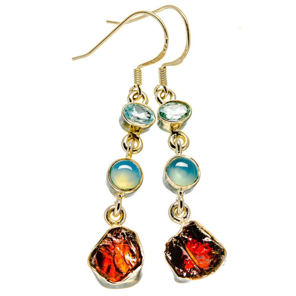 Garnet Earrings handcrafted by Anasilvercos - EARR414832