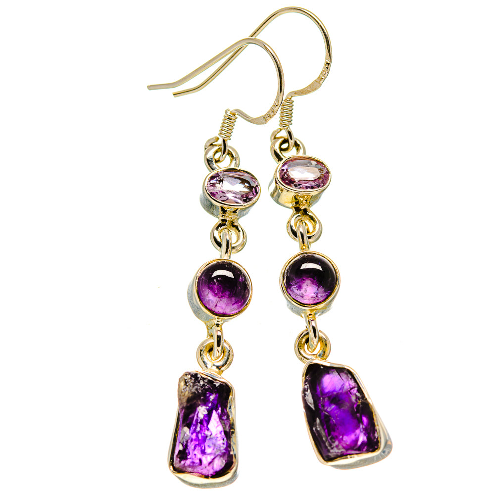 Amethyst Earrings handcrafted by Anasilvercos - EARR414834