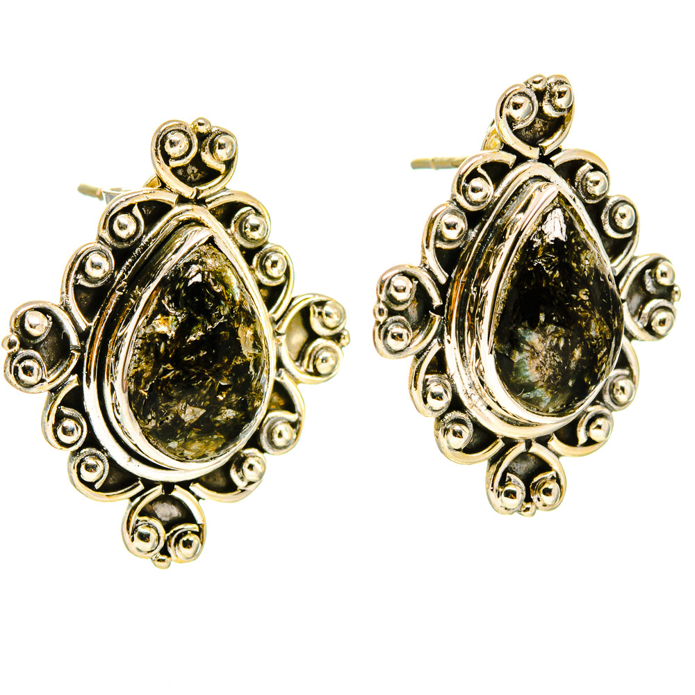 Seraphinite Earrings handcrafted by Anasilvercos - EARR414848
