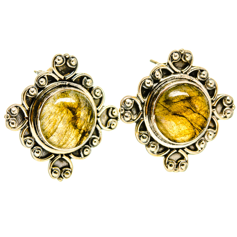 Labradorite Earrings handcrafted by Anasilvercos - EARR414849