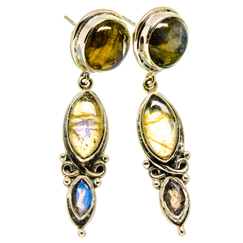 Labradorite Earrings handcrafted by Anasilvercos - EARR414862