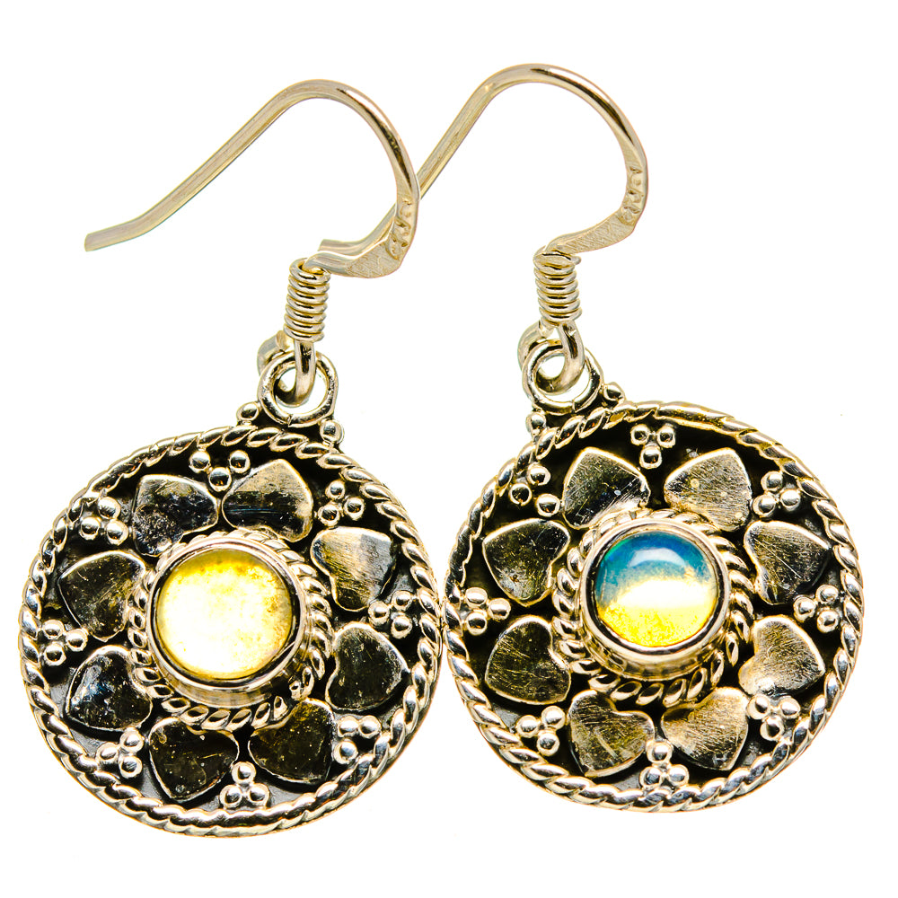 Ethiopian Opal Earrings handcrafted by Anasilvercos - EARR414867