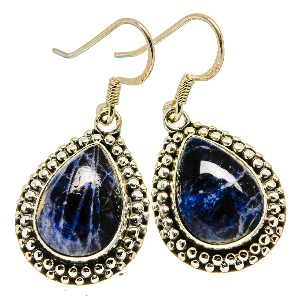 Sodalite Earrings handcrafted by Anasilvercos - EARR414877
