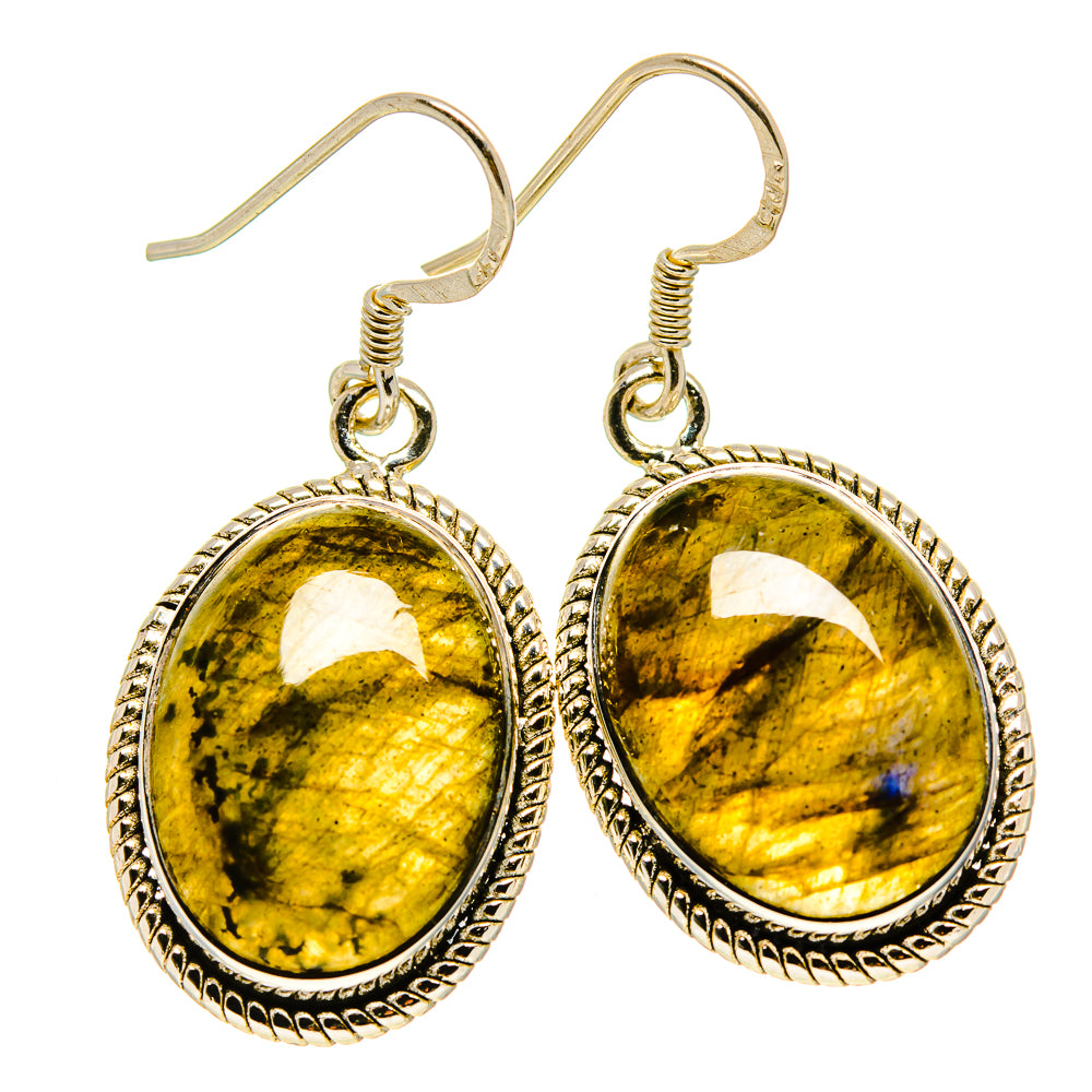 Labradorite Earrings handcrafted by Anasilvercos - EARR414894