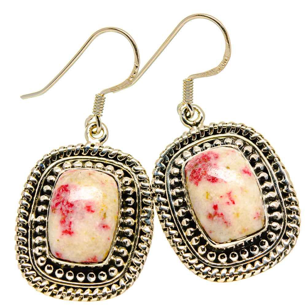 Thulite Earrings handcrafted by Anasilvercos - EARR414900