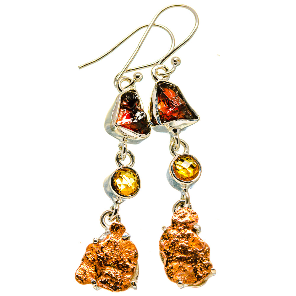 Blister Copper Earrings handcrafted by Anasilvercos - EARR414903