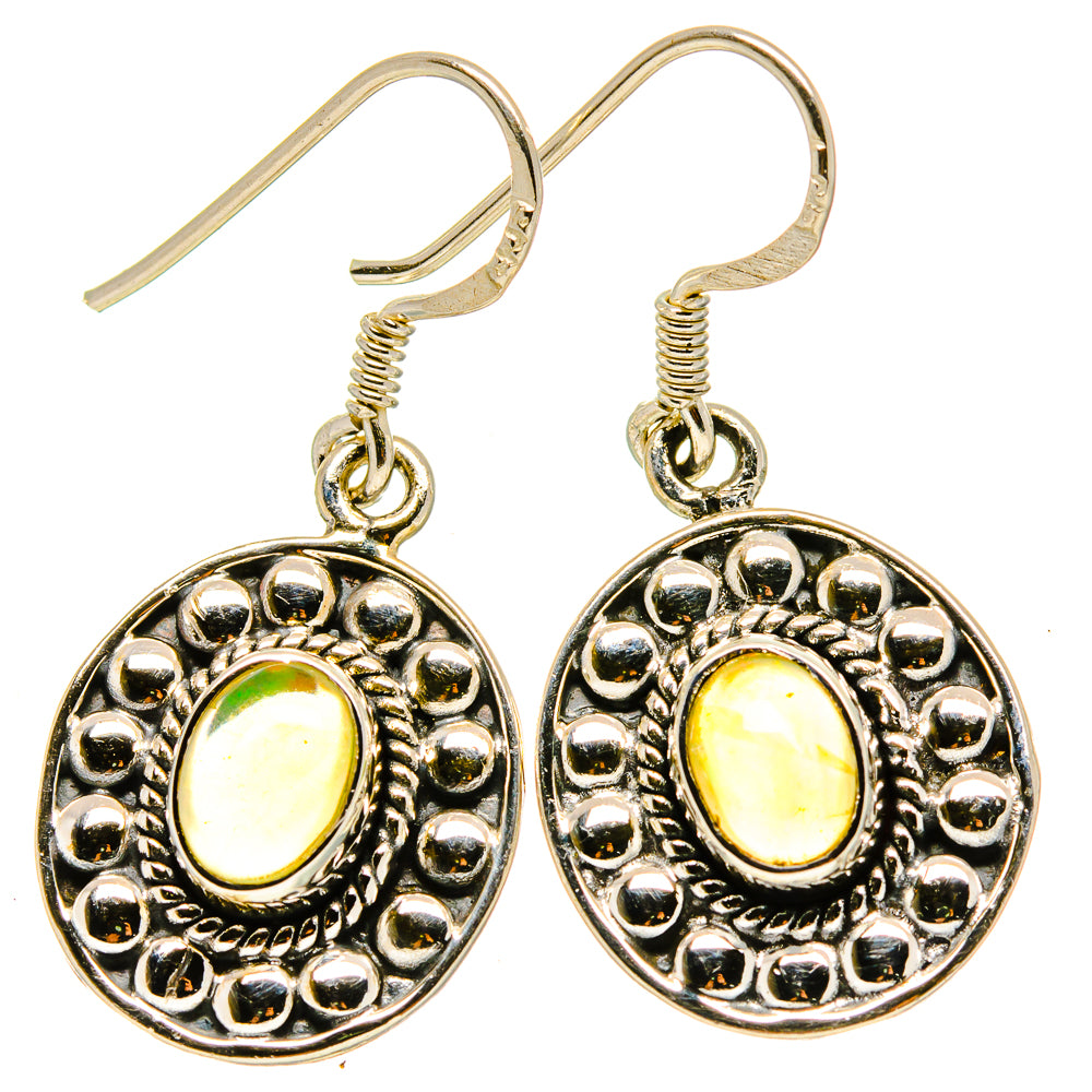 Ethiopian Opal Earrings handcrafted by Anasilvercos - EARR414918