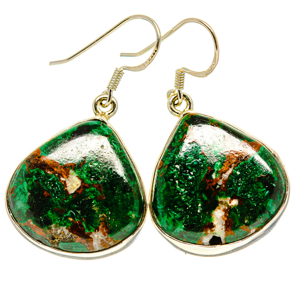 Chrysocolla Earrings handcrafted by Anasilvercos - EARR414930