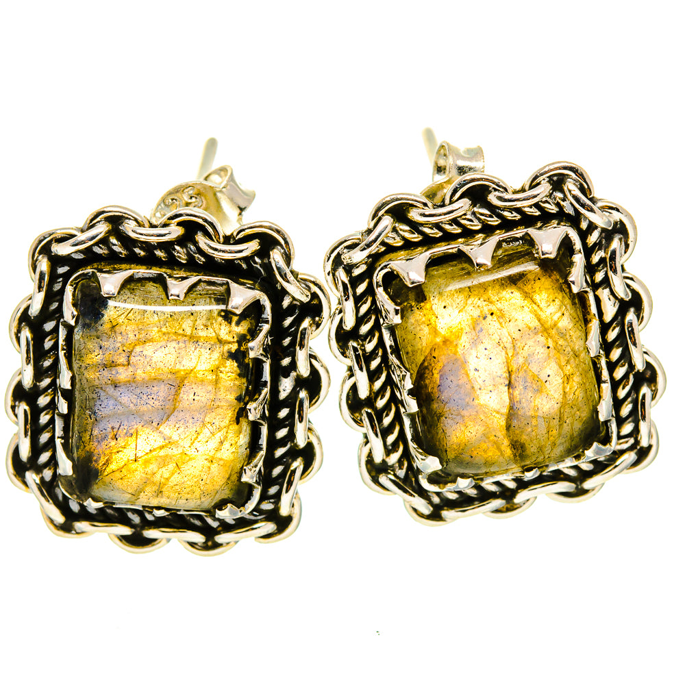 Labradorite Earrings handcrafted by Anasilvercos - EARR414935