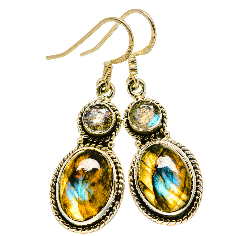 Labradorite Earrings handcrafted by Anasilvercos - EARR414982