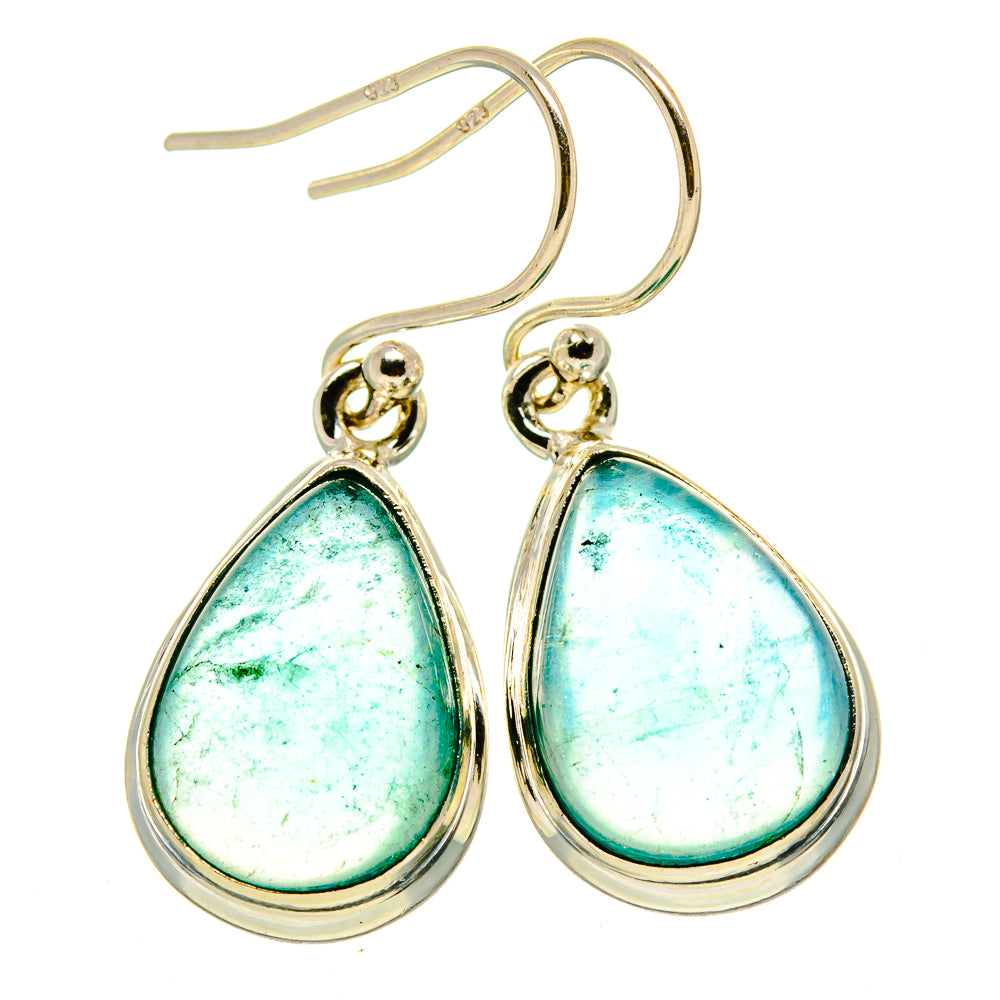 Green Fluorite Earrings handcrafted by Anasilvercos - EARR414988
