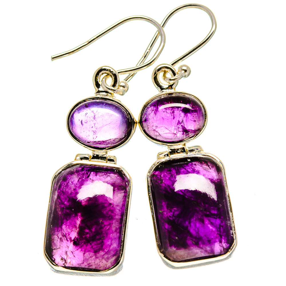 Amethyst Earrings handcrafted by Anasilvercos - EARR414996
