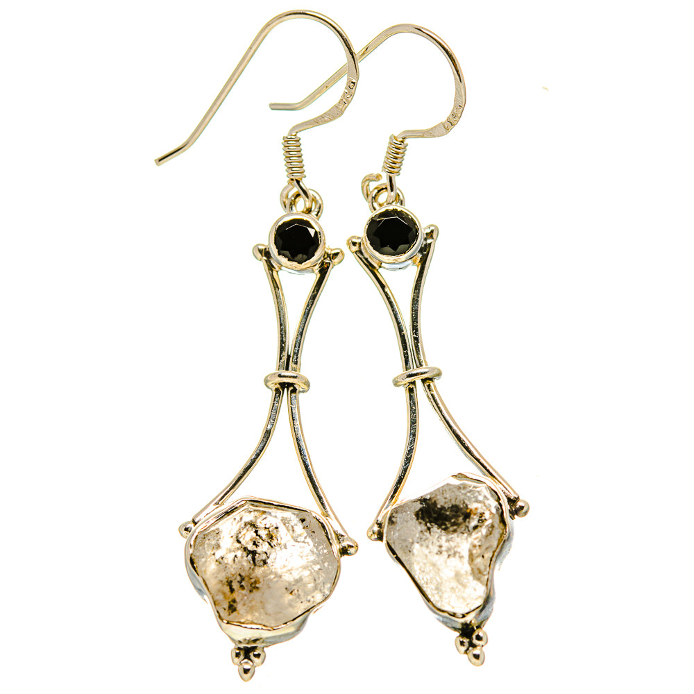Herkimer Diamond Earrings handcrafted by Anasilvercos - EARR415001