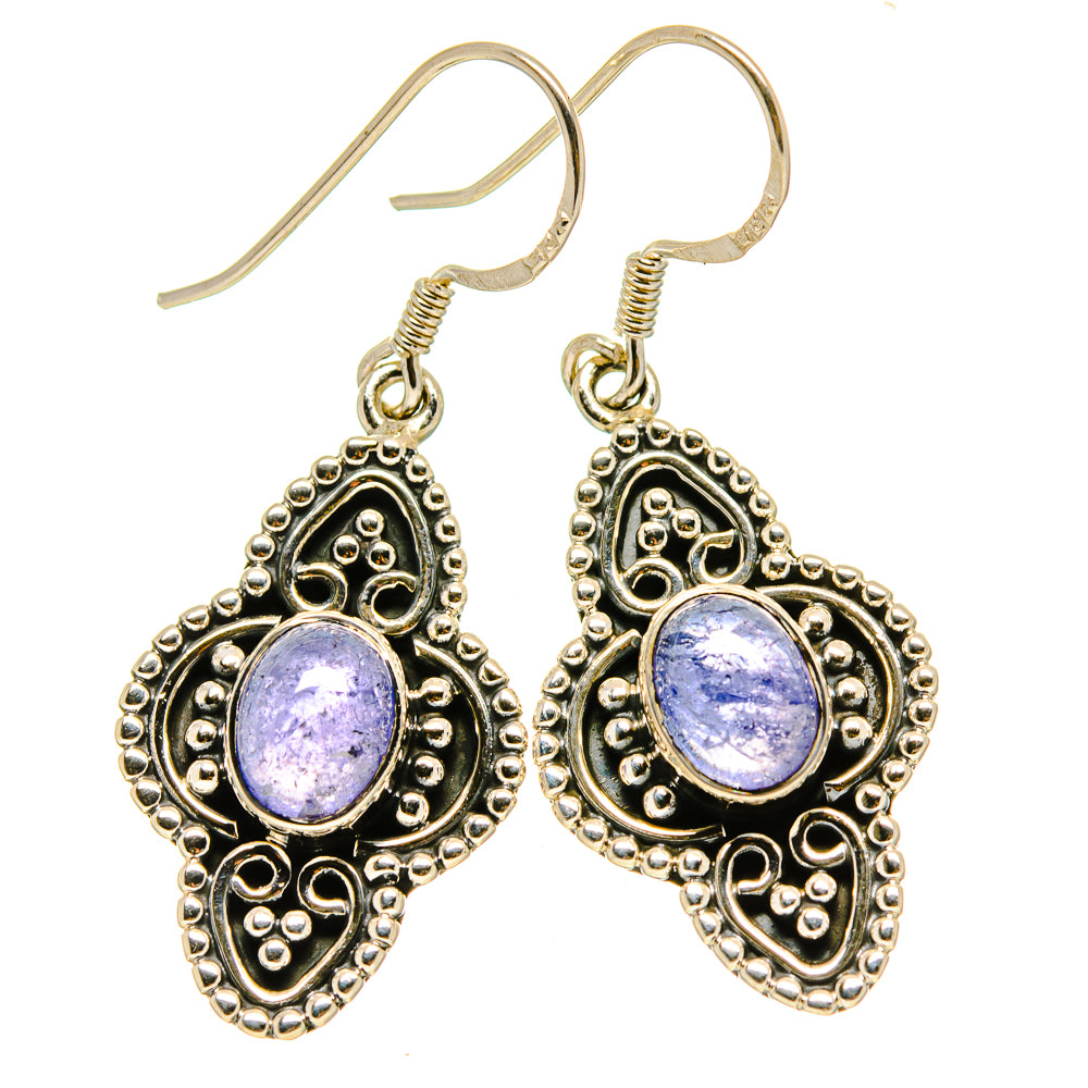 Tanzanite Earrings handcrafted by Anasilvercos - EARR415002