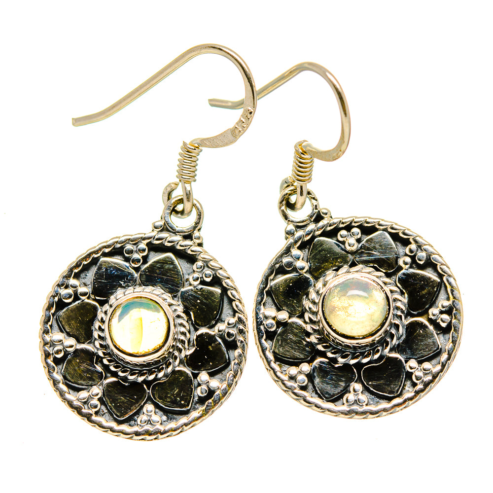 Ethiopian Opal Earrings handcrafted by Anasilvercos - EARR415004