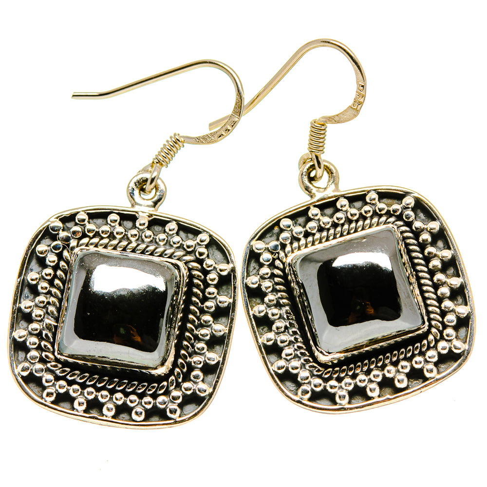 Hematite Earrings handcrafted by Anasilvercos - EARR415009