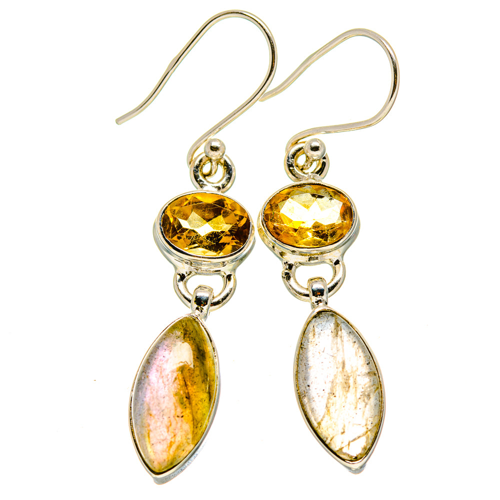 Labradorite Earrings handcrafted by Anasilvercos - EARR415026