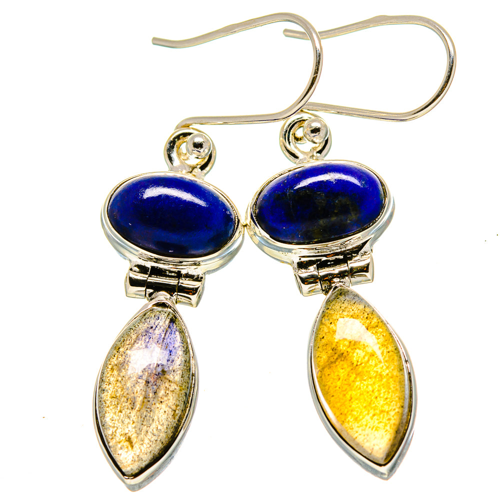 Labradorite Earrings handcrafted by Anasilvercos - EARR415038