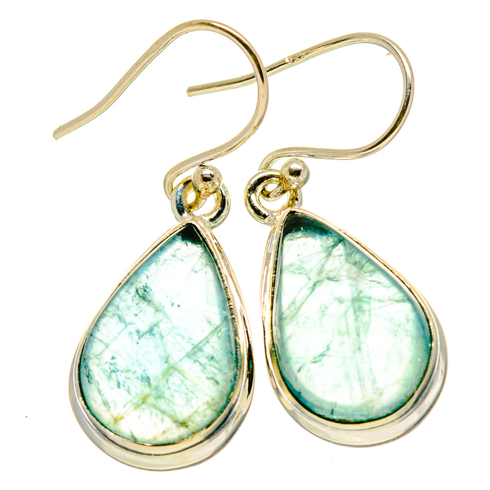 Green Fluorite Earrings handcrafted by Anasilvercos - EARR415044