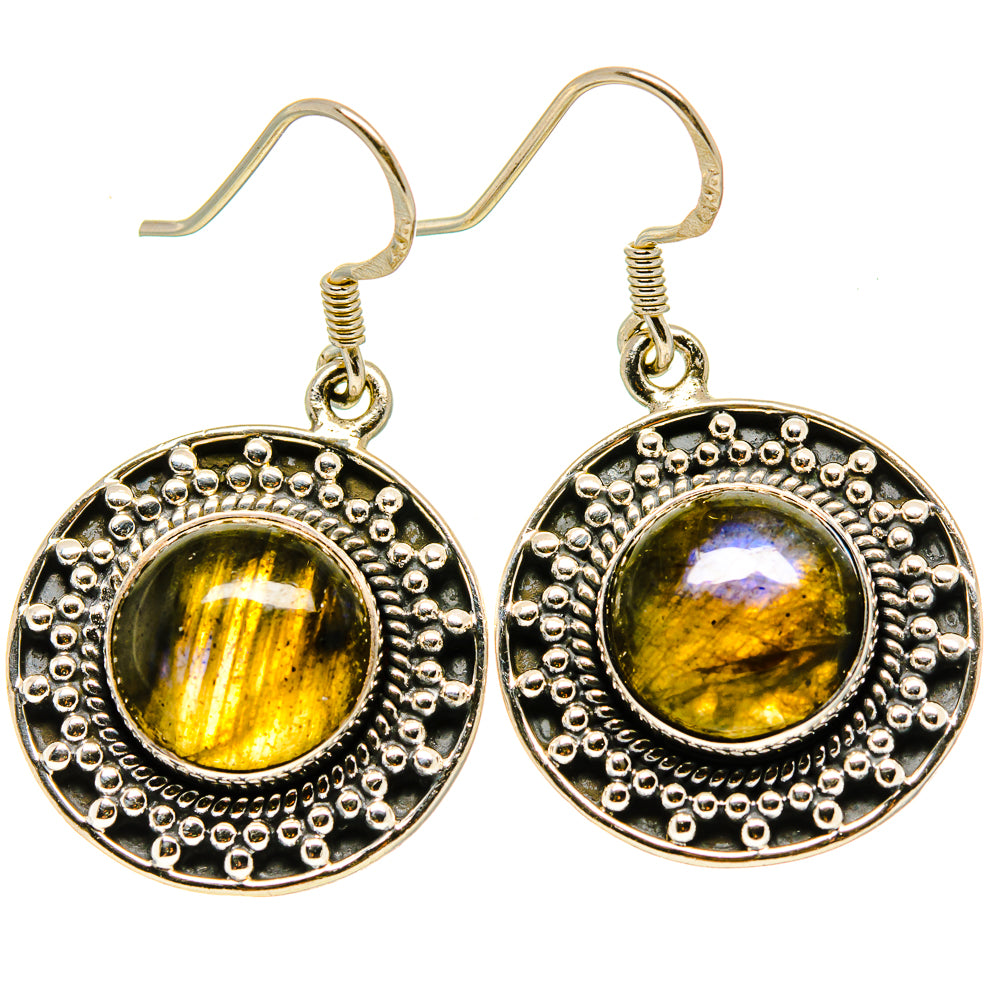 Labradorite Earrings handcrafted by Anasilvercos - EARR415049