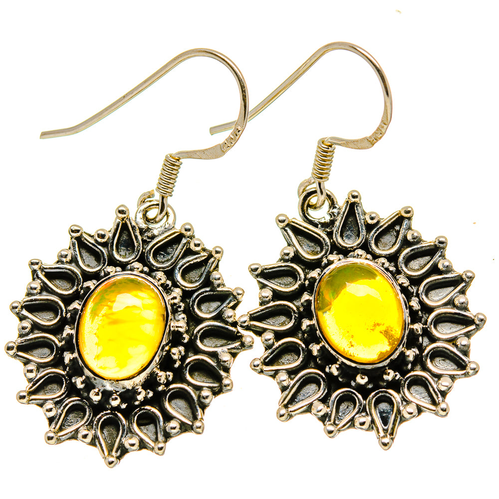 Ethiopian Opal Earrings handcrafted by Anasilvercos - EARR415052