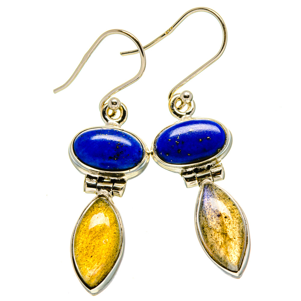 Labradorite Earrings handcrafted by Anasilvercos - EARR415056