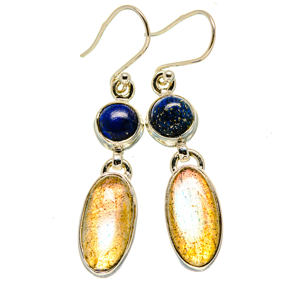 Labradorite Earrings handcrafted by Anasilvercos - EARR415059