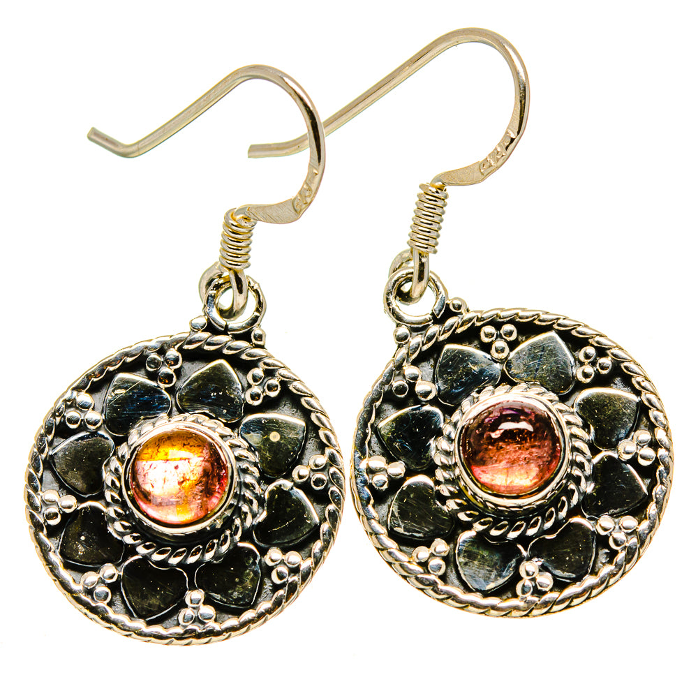 Pink Tourmaline Earrings handcrafted by Anasilvercos - EARR415080