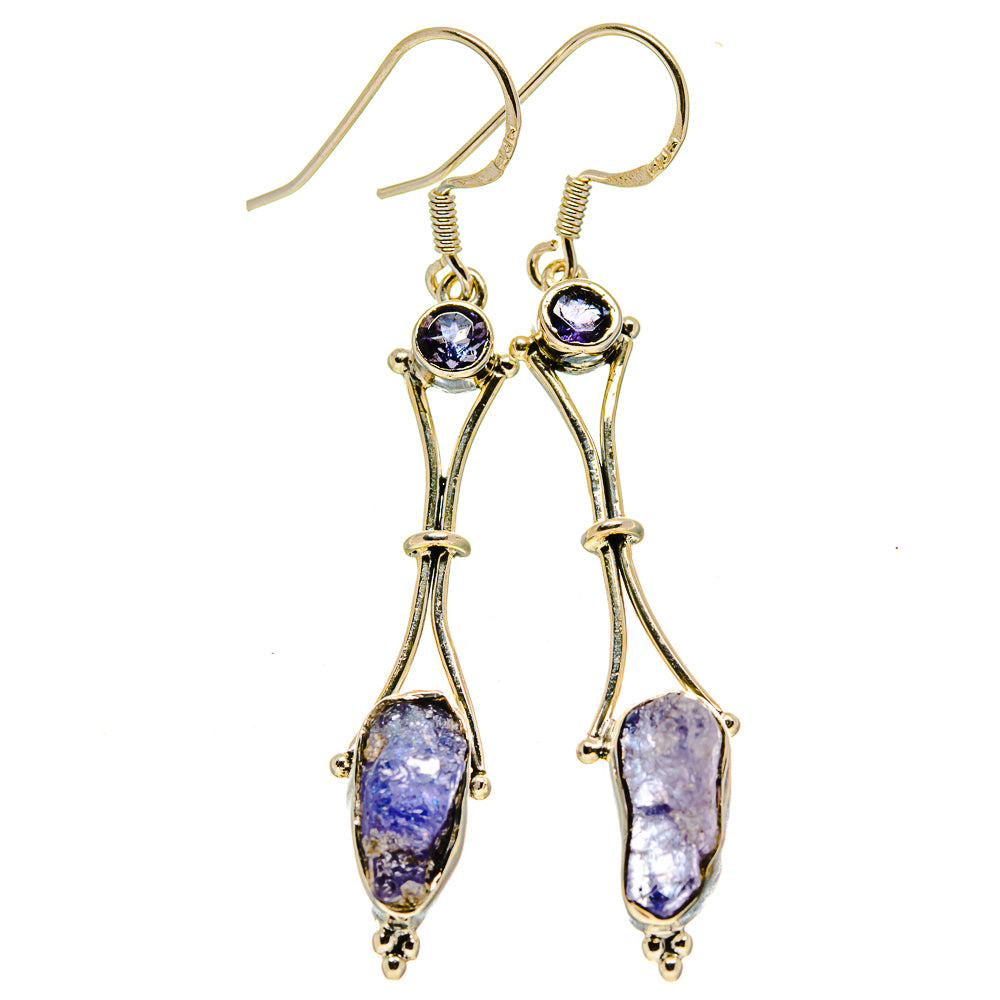 Tanzanite Earrings handcrafted by Anasilvercos - EARR415099