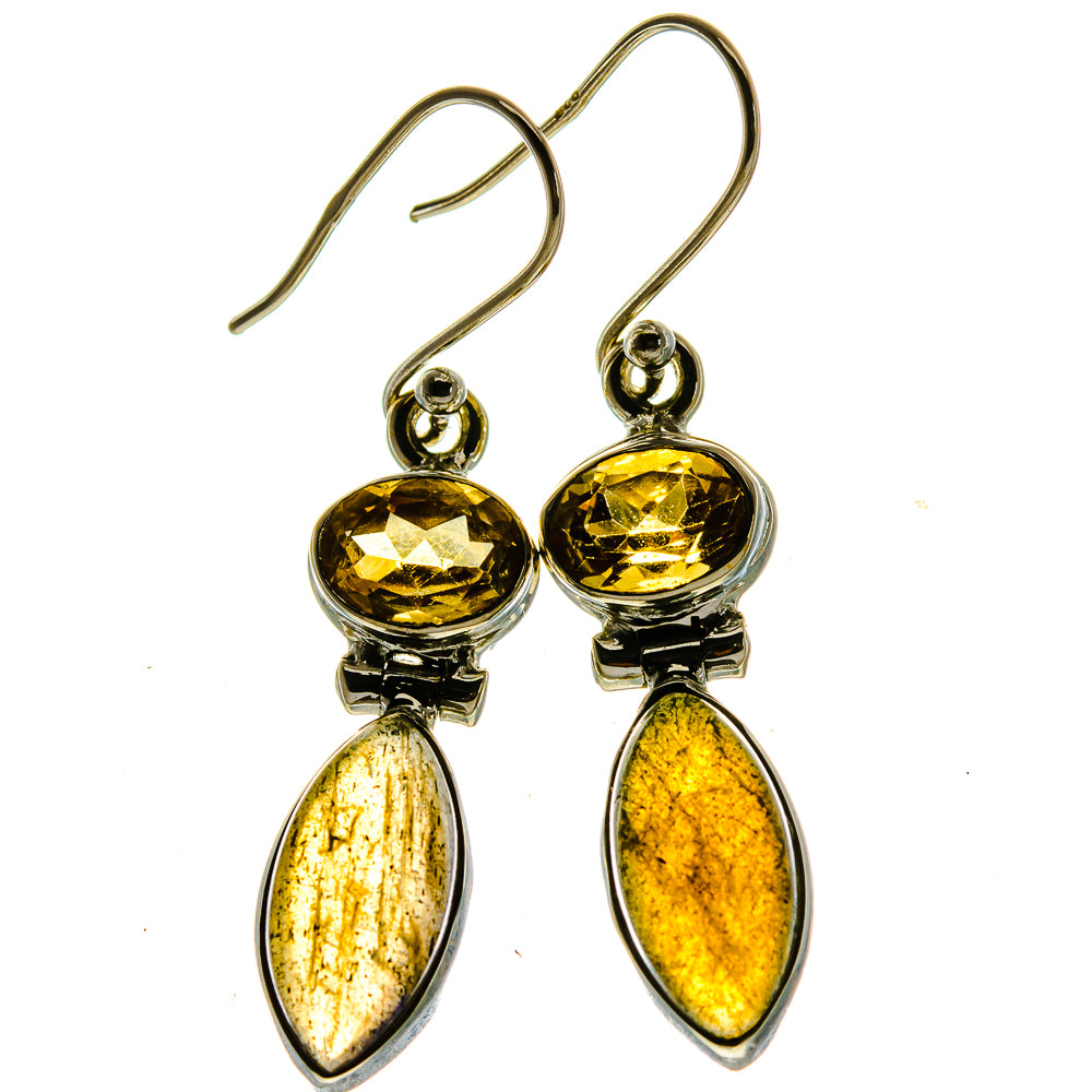 Labradorite Earrings handcrafted by Anasilvercos - EARR415105