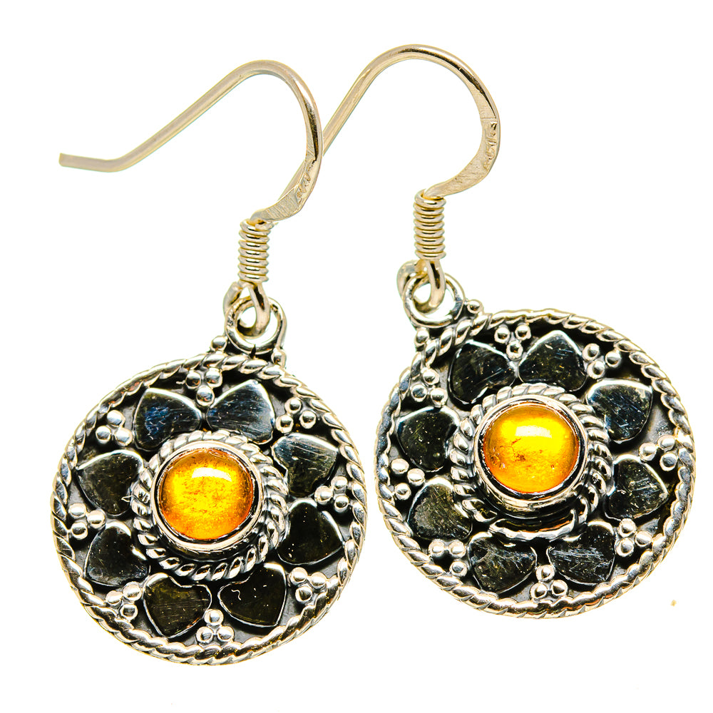 Citrine Earrings handcrafted by Anasilvercos - EARR415113