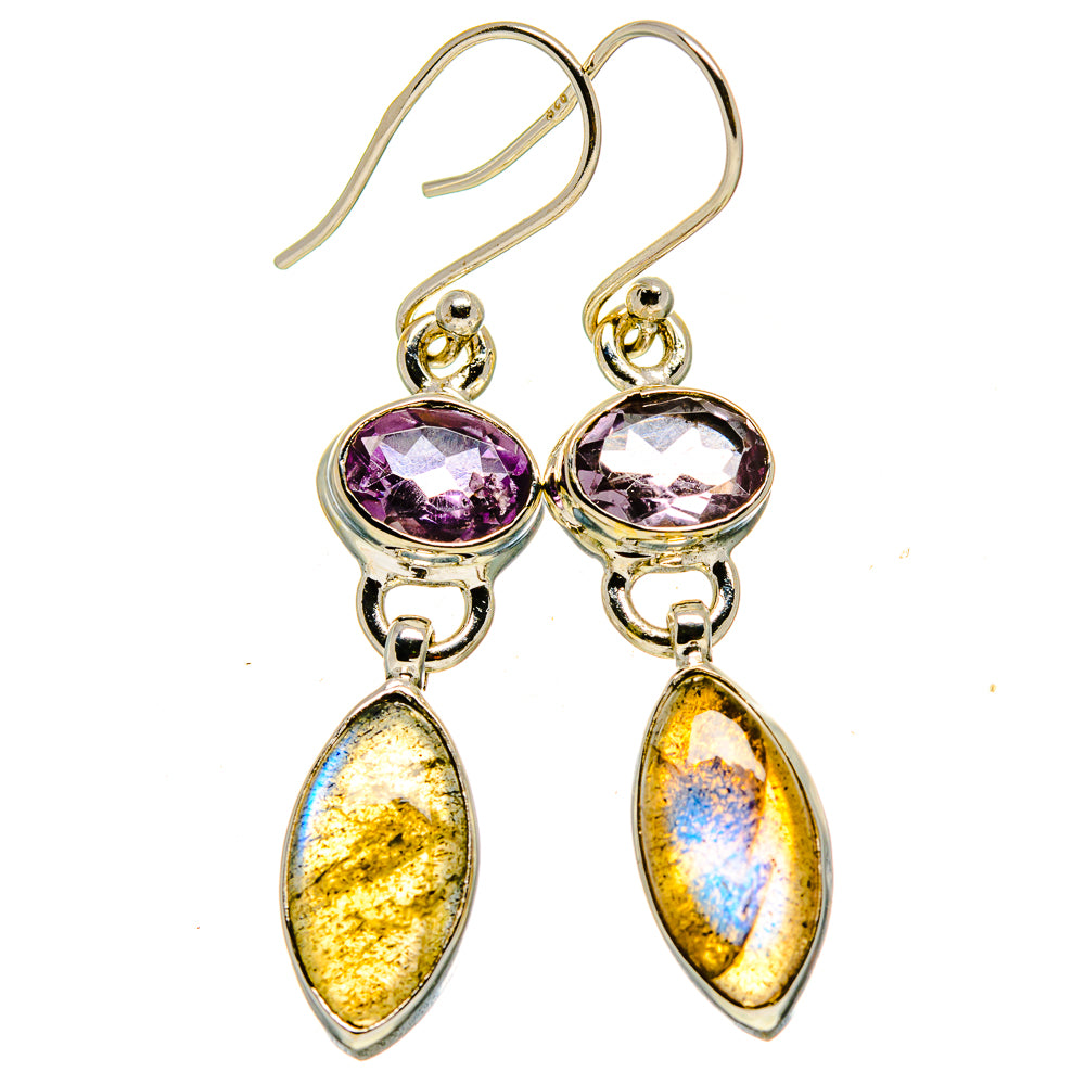 Labradorite Earrings handcrafted by Anasilvercos - EARR415116