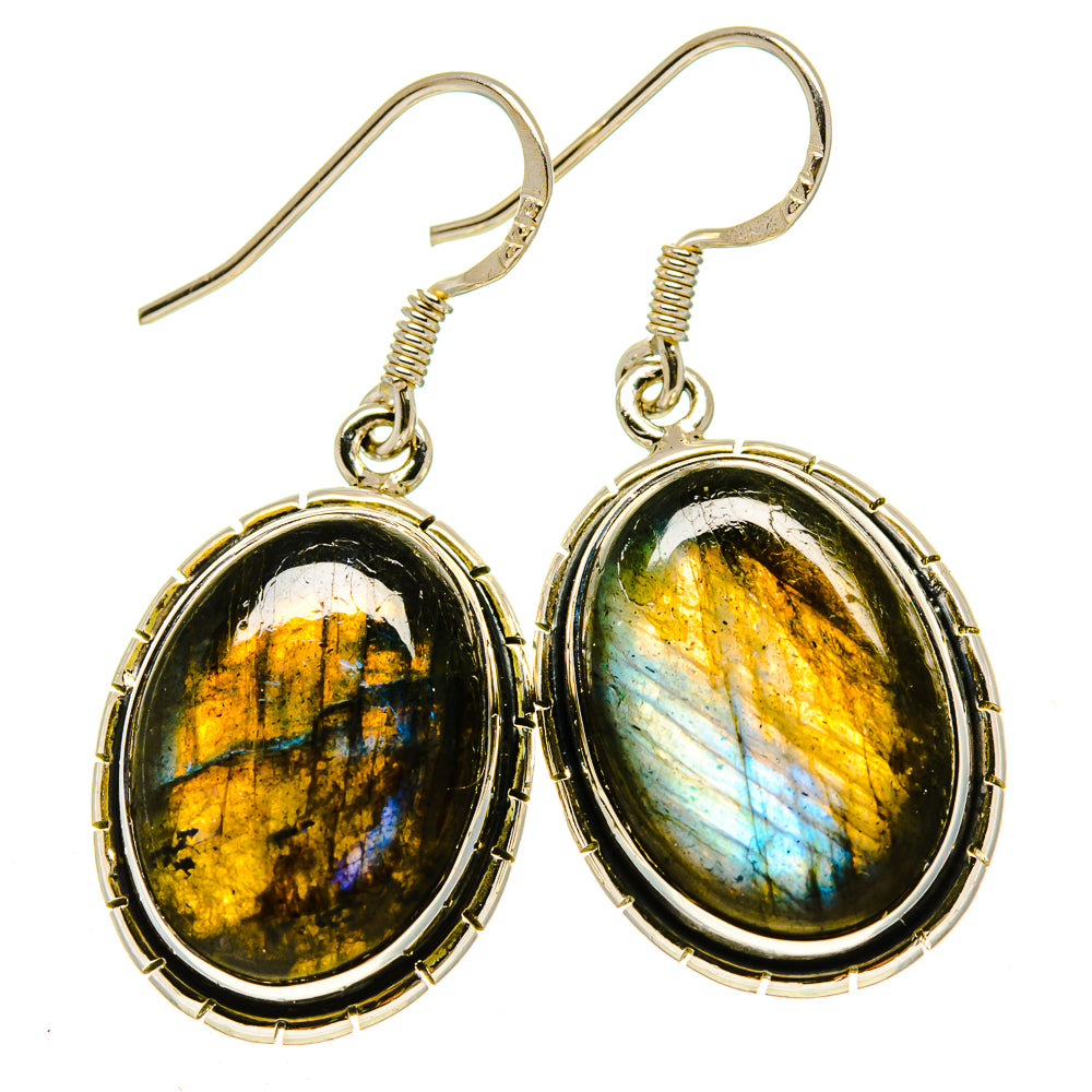 Labradorite Earrings handcrafted by Anasilvercos - EARR415117