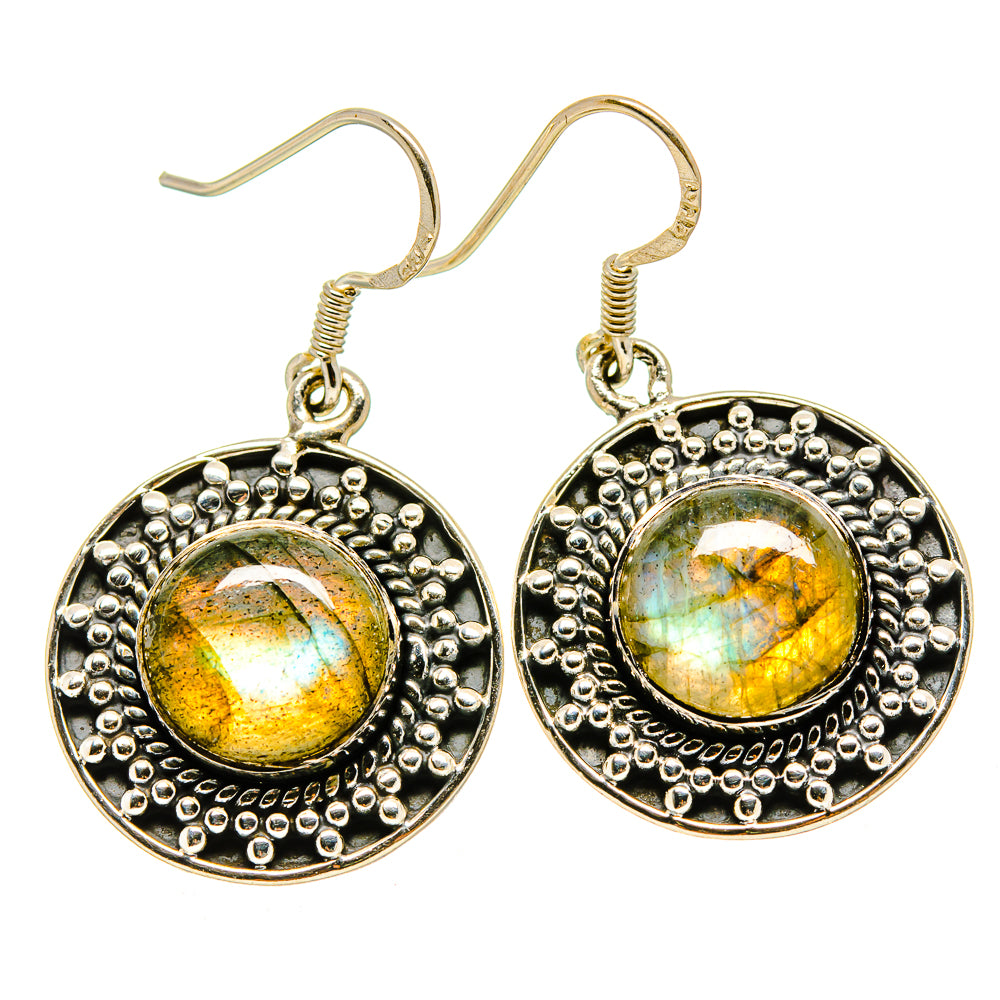 Labradorite Earrings handcrafted by Anasilvercos - EARR415145