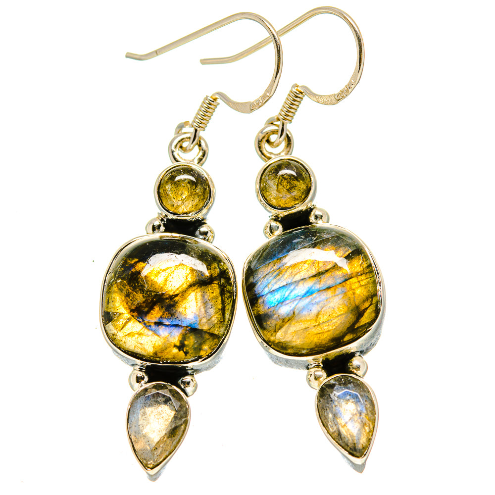 Labradorite Earrings handcrafted by Anasilvercos - EARR415152
