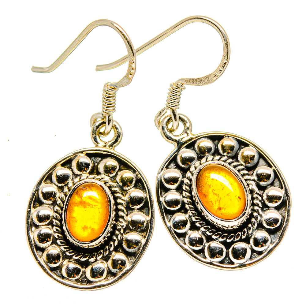 Citrine Earrings handcrafted by Anasilvercos - EARR415154