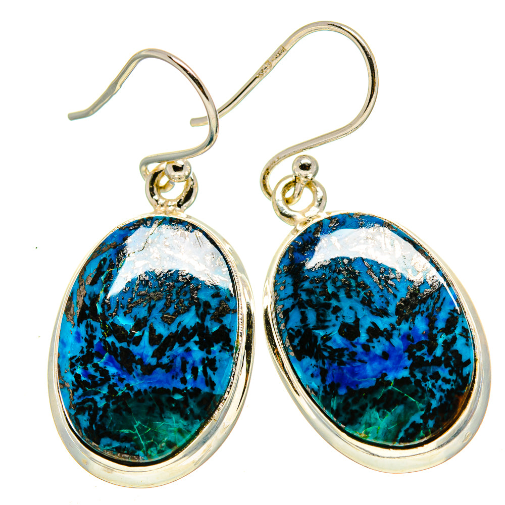 Shattuckite Earrings handcrafted by Anasilvercos - EARR415155