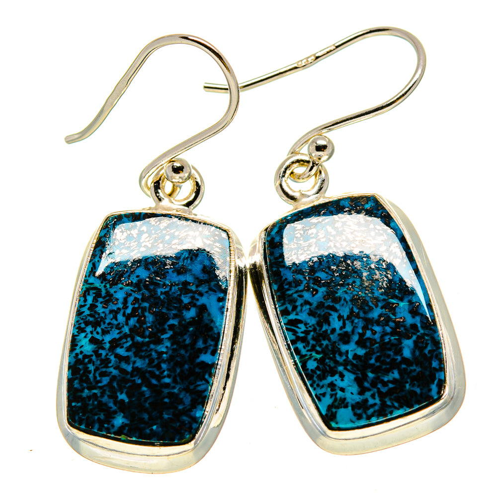 Shattuckite Earrings handcrafted by Anasilvercos - EARR415204