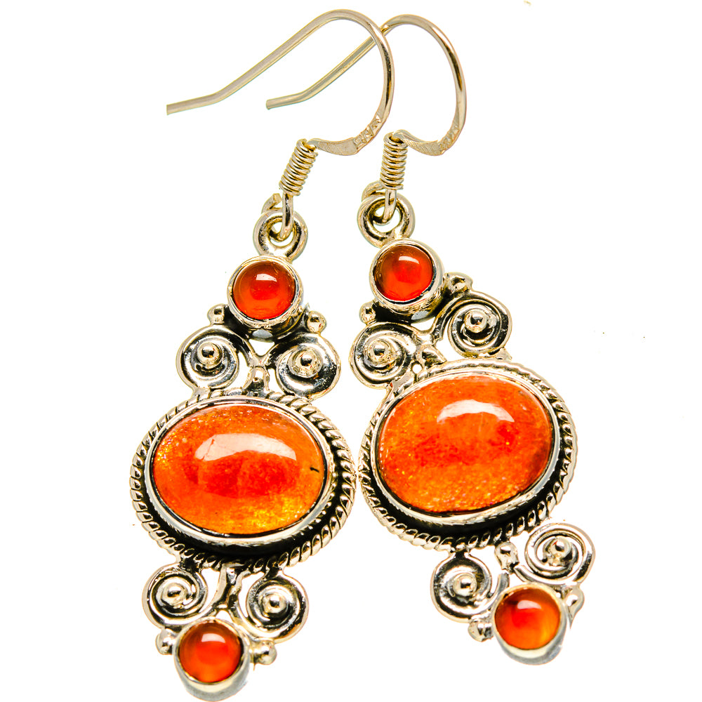 Carnelian Earrings handcrafted by Anasilvercos - EARR415226