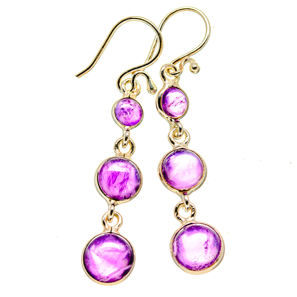 Amethyst Earrings handcrafted by Anasilvercos - EARR415233
