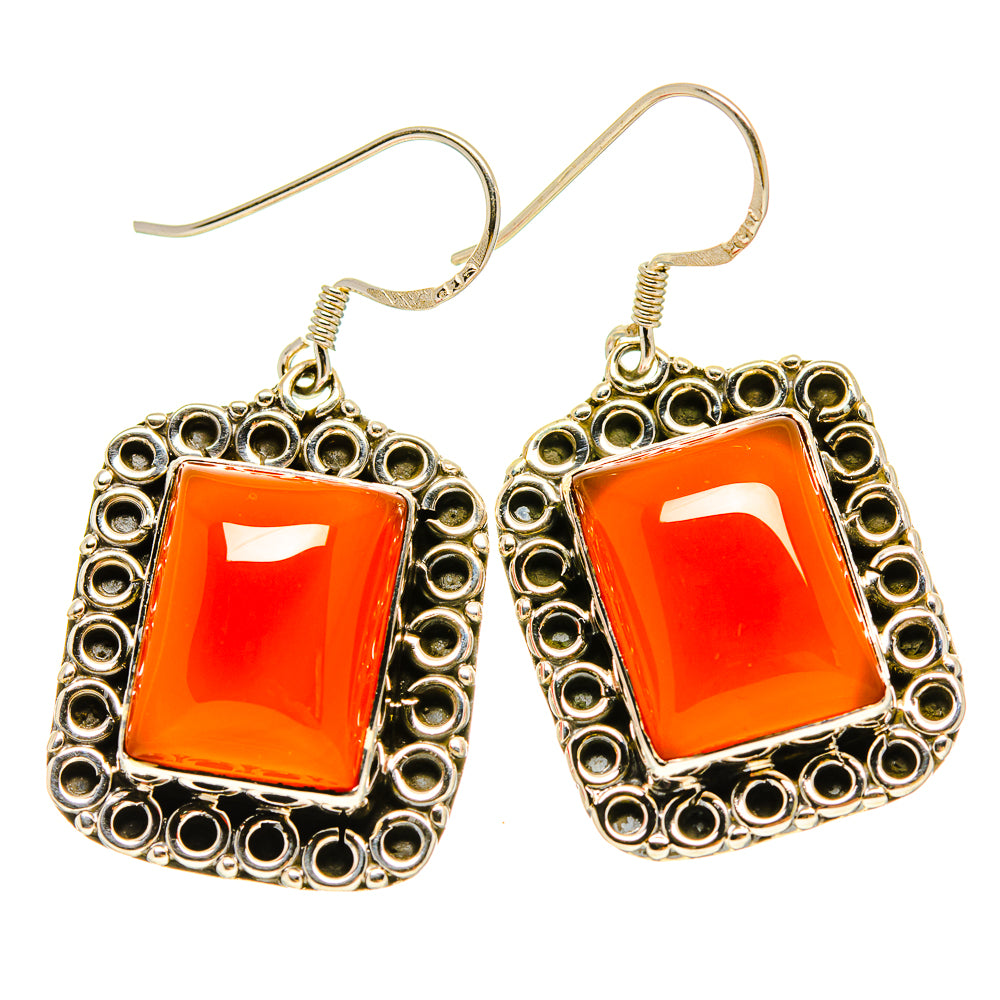 Carnelian Earrings handcrafted by Anasilvercos - EARR415240