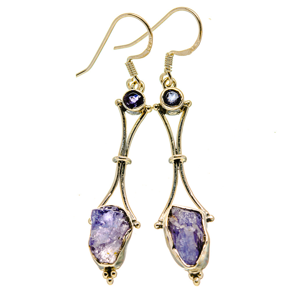 Tanzanite Earrings handcrafted by Anasilvercos - EARR415248