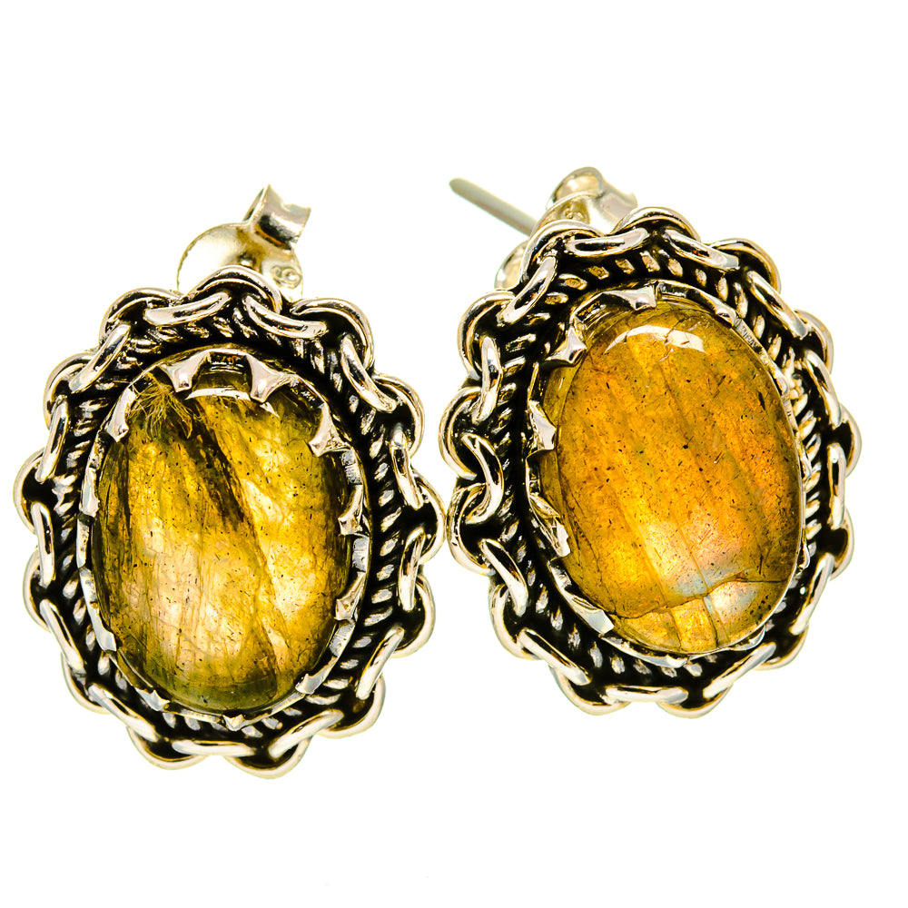 Labradorite Earrings handcrafted by Anasilvercos - EARR415251
