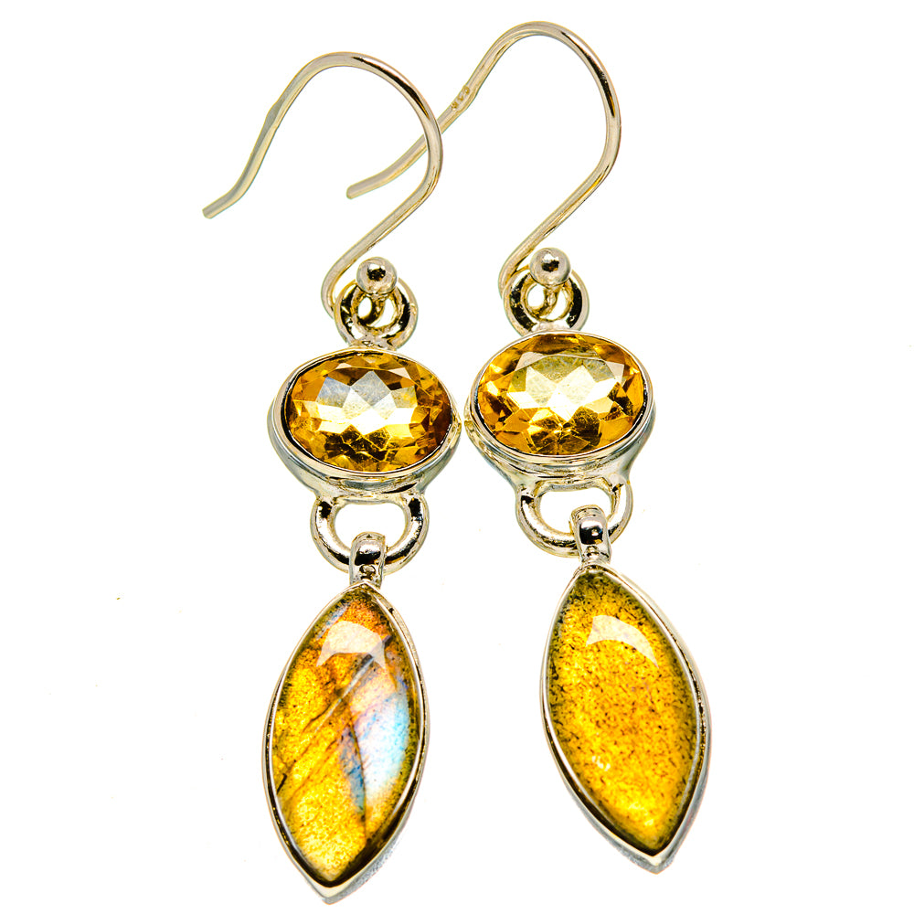 Labradorite Earrings handcrafted by Anasilvercos - EARR415256