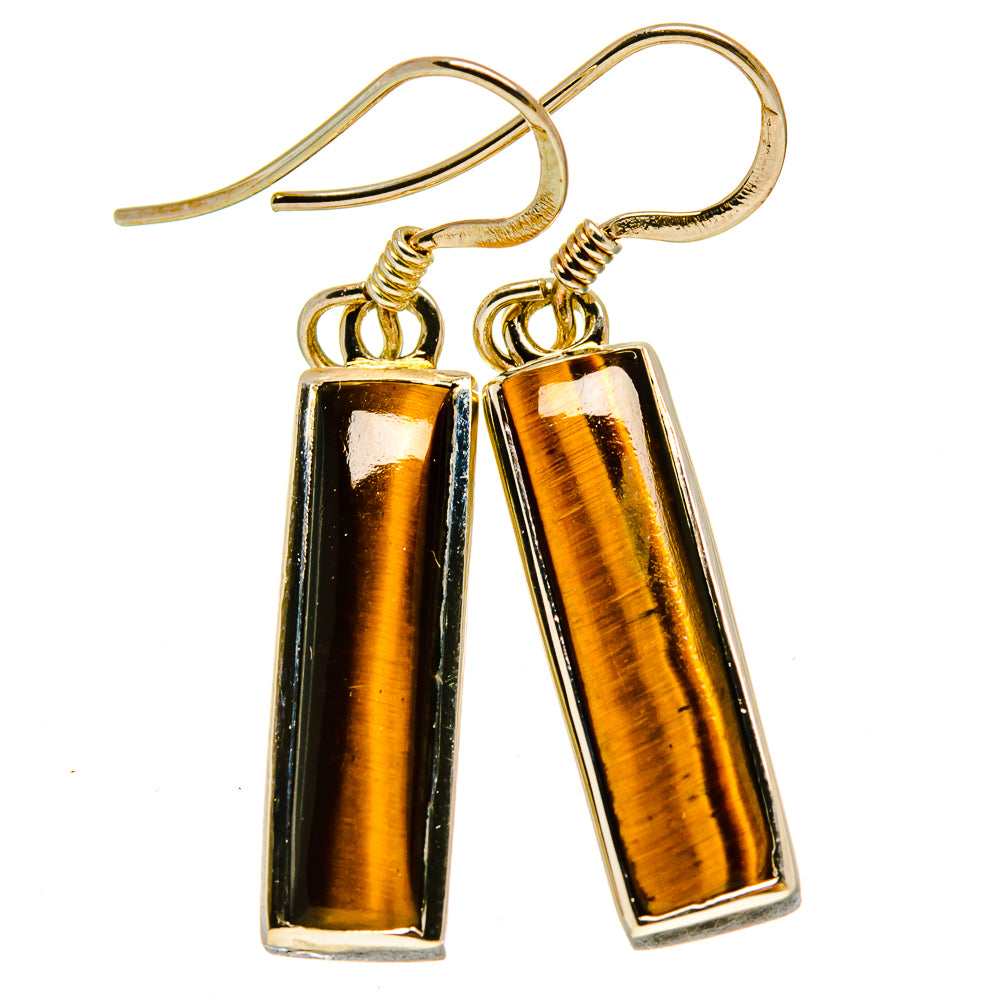 Tiger Eye Earrings handcrafted by Anasilvercos - EARR415261