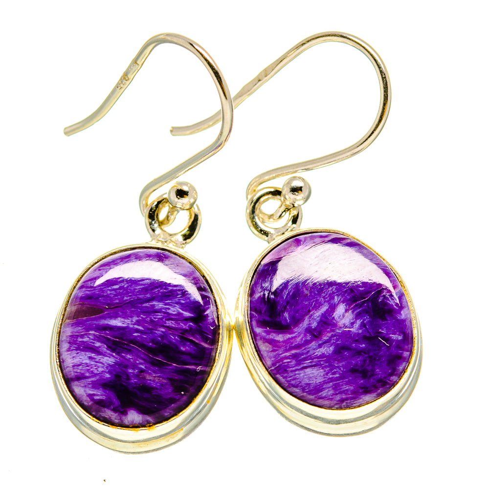 Charoite Earrings handcrafted by Anasilvercos - EARR415269