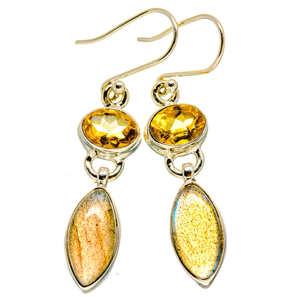 Labradorite Earrings handcrafted by Anasilvercos - EARR415271