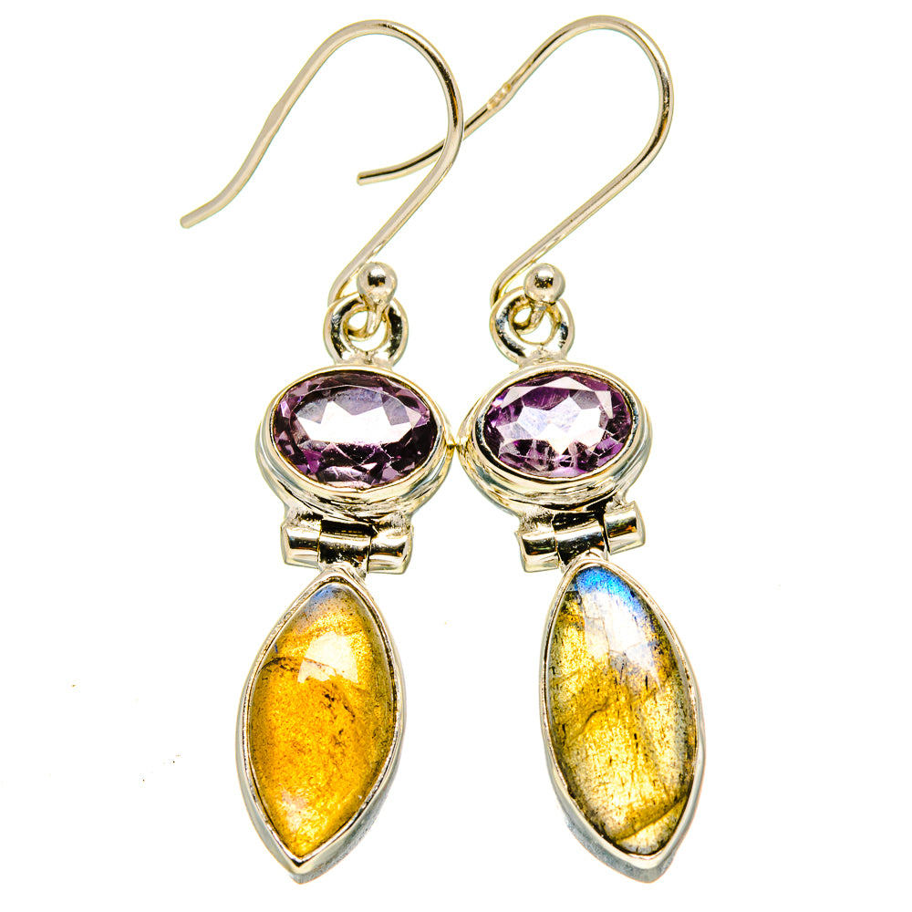 Labradorite Earrings handcrafted by Anasilvercos - EARR415287