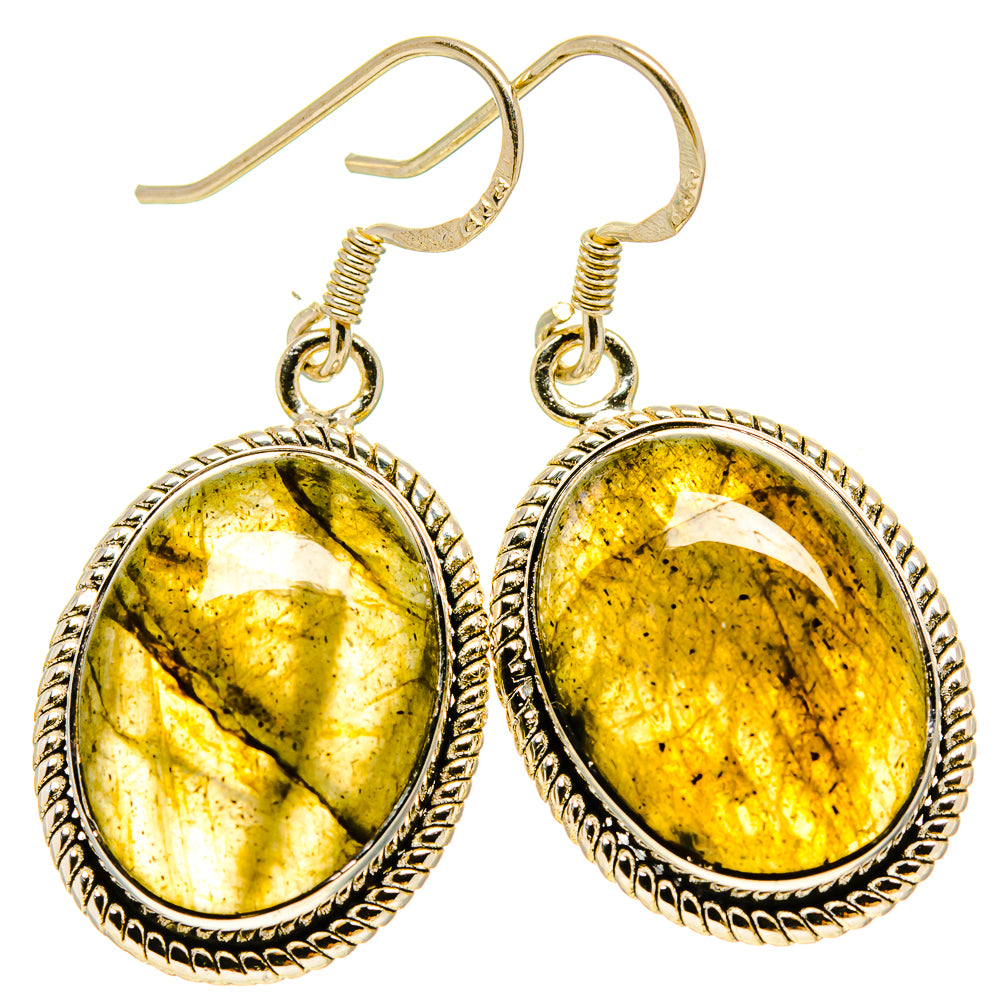 Labradorite Earrings handcrafted by Anasilvercos - EARR415303